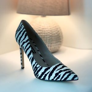 Zebra-Striped Nine West Heels